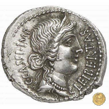 500/3 - denario C. Cassius Longinus / L. Cornelius Lentulus Spinther 43-42 BC (Itinerante con Cassius)