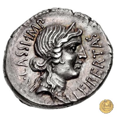 500/3 - denario C. Cassius Longinus / L. Cornelius Lentulus Spinther 43-42 BC (Itinerante con Cassius)