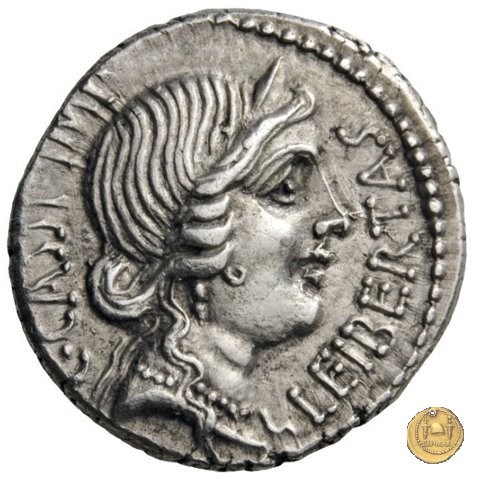 500/3 - denario C. Cassius Longinus / L. Cornelius Lentulus Spinther 43-42 BC (Itinerante con Cassius)