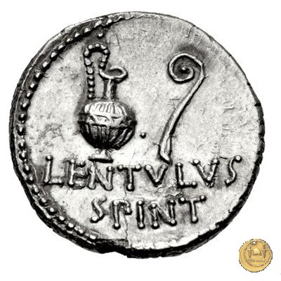 500/5 - denario C. Cassius Longinus / L. Cornelius Lentulus Spinther 43-42 BC (Itinerante con Cassius)