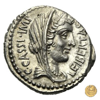 500/5 - denario C. Cassius Longinus / L. Cornelius Lentulus Spinther 43-42 BC (Itinerante con Cassius)