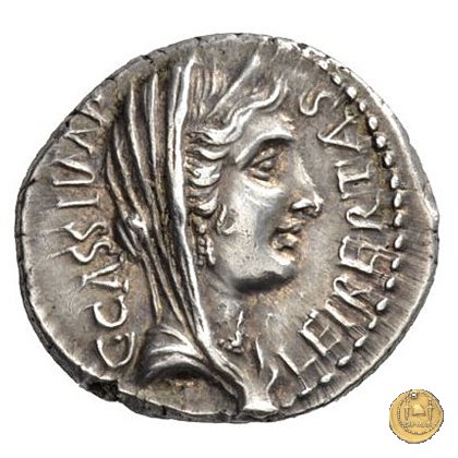 500/5 - denario C. Cassius Longinus / L. Cornelius Lentulus Spinther 43-42 BC (Itinerante con Cassius)