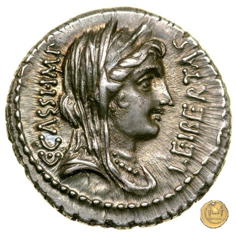 500/5 - denario C. Cassius Longinus / L. Cornelius Lentulus Spinther 43-42 BC (Itinerante con Cassius)