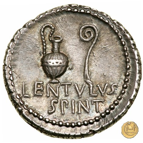 500/5 - denario C. Cassius Longinus / L. Cornelius Lentulus Spinther 43-42 BC (Itinerante con Cassius)