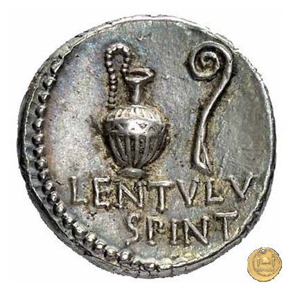 500/5 - denario C. Cassius Longinus / L. Cornelius Lentulus Spinther 43-42 BC (Itinerante con Cassius)