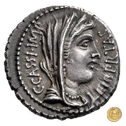 500/5 - denario C. Cassius Longinus / L. Cornelius Lentulus Spinther 43-42 BC (Itinerante con Cassius)