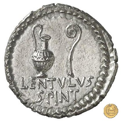 500/7 - denario M. Iunius Brutus / L. Cornelius Lentulus Spinther 43-42 BC (Itinerante con Brutus)