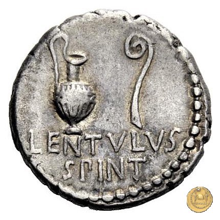 500/7 - denario M. Iunius Brutus / L. Cornelius Lentulus Spinther 43-42 BC (Itinerante con Brutus)