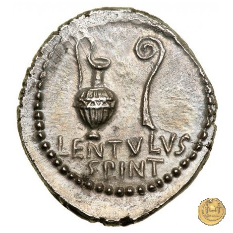 500/7 - denario M. Iunius Brutus / L. Cornelius Lentulus Spinther 43-42 BC (Itinerante con Brutus)