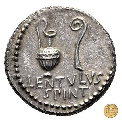 500/7 - denario M. Iunius Brutus / L. Cornelius Lentulus Spinther 43-42 a.C. (Itinerante con Brutus)