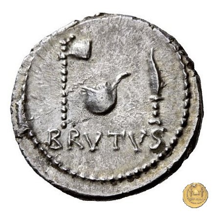 500/7 - denario M. Iunius Brutus / L. Cornelius Lentulus Spinther 43-42 BC (Itinerante con Brutus)