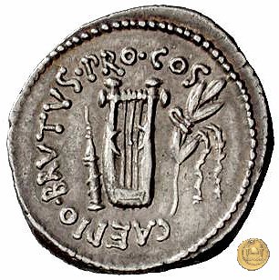 501/1 - denario M. Iunius Brutus 43-42 BC (Itinerante con Brutus)