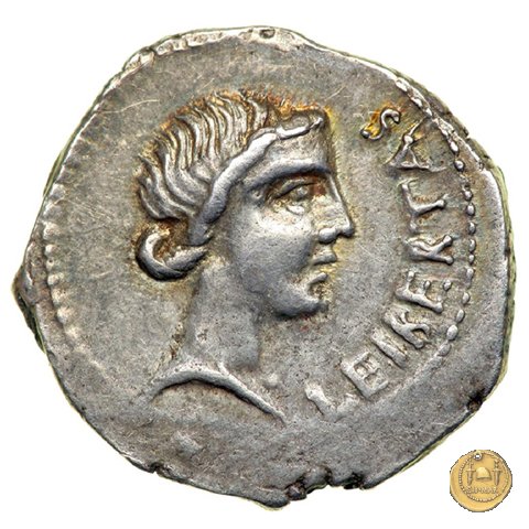 501/1 - denario M. Iunius Brutus 43-42 BC (Itinerante con Brutus)