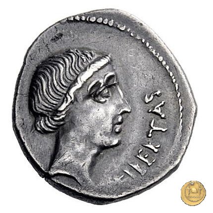 501/1 - denario M. Iunius Brutus 43-42 BC (Itinerante con Brutus)