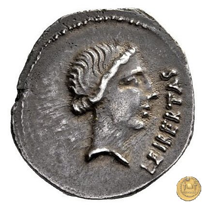 501/1 - denario M. Iunius Brutus 43-42 BC (Itinerante con Brutus)