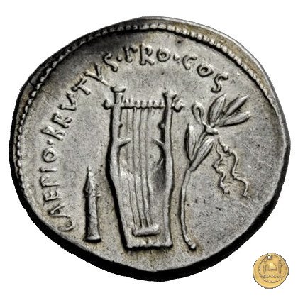 501/1 - denario M. Iunius Brutus 43-42 BC (Itinerante con Brutus)