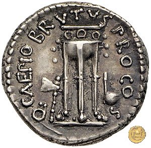 502/2 - denario M. Iunius Brutus / L. Sestius 43-42 a.C. (Itinerante con Brutus)