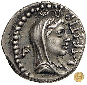 502/2 - denario M. Iunius Brutus / L. Sestius 43-42 a.C. (Itinerante con Brutus)