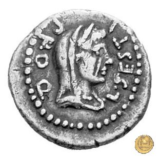 502/3 - quinario M. Iunius Brutus / L. Sestius 43-42 BC (Itinerante con Brutus)