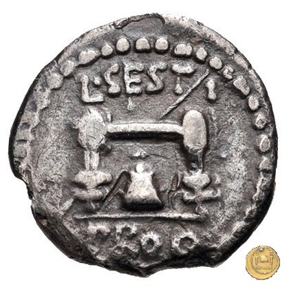 502/4 - quinario M. Iunius Brutus / L. Sestius 43-42 BC (Itinerante con Brutus)