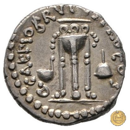 502/4 - quinario M. Iunius Brutus / L. Sestius 43-42 BC (Itinerante con Brutus)