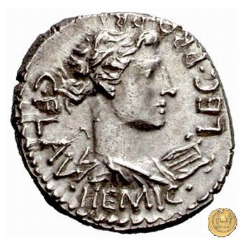 504/1 - denario M. Iunius Brutus / C. Flavius Hemic(illus) 43-42 BC (Itinerante con Brutus)