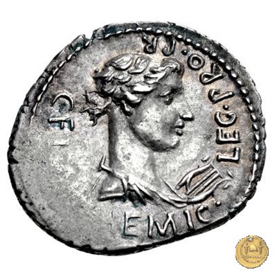 504/1 - denario M. Iunius Brutus / C. Flavius Hemic(illus) 43-42 BC (Itinerante con Brutus)