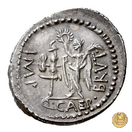 504/1 - denario M. Iunius Brutus / C. Flavius Hemic(illus) 43-42 BC (Itinerante con Brutus)