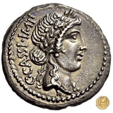 505/2 - denario C. Cassius Longinus / M. Servilius C.f. 43-42 BC (Itinerante con Cassius)