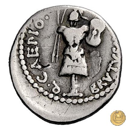 505/5 - denario M. Iunius Brutus / M. Servilius C.f. 43-42 BC (Itinerante con Brutus)