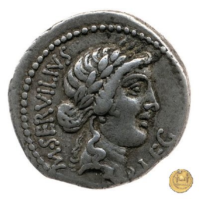 505/5 - denario M. Iunius Brutus / M. Servilius C.f. 43-42 BC (Itinerante con Brutus)
