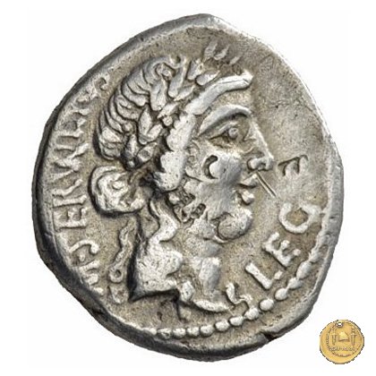 505/5 - denario M. Iunius Brutus / M. Servilius C.f. 43-42 BC (Itinerante con Brutus)