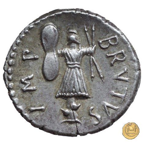 506/2 - denario M. Iunius Brutus / Pedanius Costa 43-42 BC (Itinerante con Brutus)