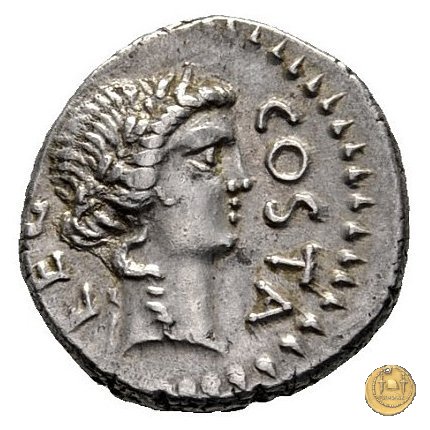 506/2 - denario M. Iunius Brutus / Pedanius Costa 43-42 a.C. (Itinerante con Brutus)