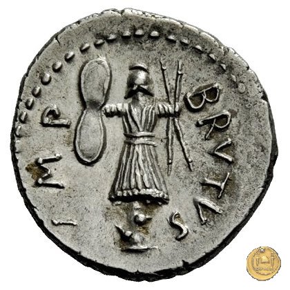 506/2 - denario M. Iunius Brutus / Pedanius Costa 43-42 BC (Itinerante con Brutus)