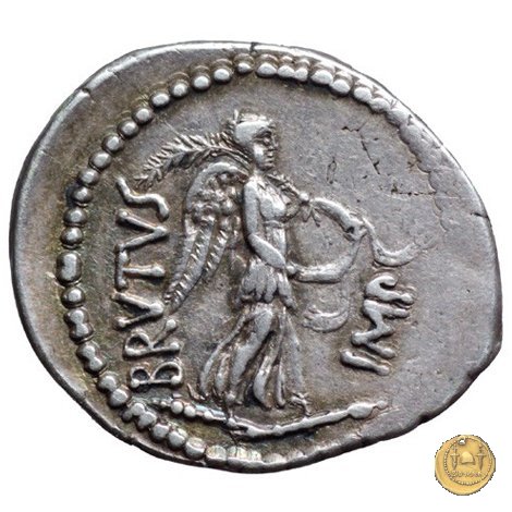 507/2 - denario M. Iunius Brutus / P. Servilius Casca Longus 43-42 BC (Itinerante con Brutus)