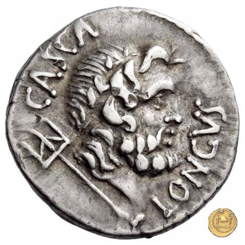 507/2 - denario M. Iunius Brutus / P. Servilius Casca Longus 43-42 a.C. (Itinerante con Brutus)