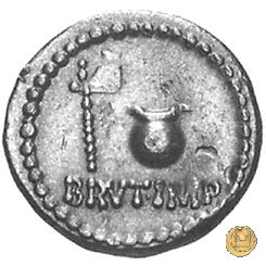 508/1 - aureo M. Iunius Brutus / L. Plaetorius Cestianus 43-42 BC (Itinerante con Brutus)