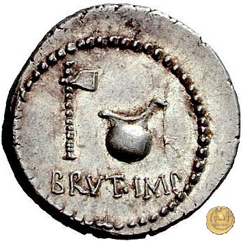 508/2 - denario M. Iunius Brutus / L. Plaetorius Cestianus 43-42 BC (Itinerante con Brutus)