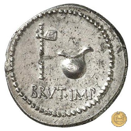 508/2 - denario M. Iunius Brutus / L. Plaetorius Cestianus 43-42 BC (Itinerante con Brutus)