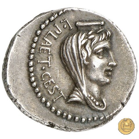 508/2 - denario M. Iunius Brutus / L. Plaetorius Cestianus 43-42 BC (Itinerante con Brutus)