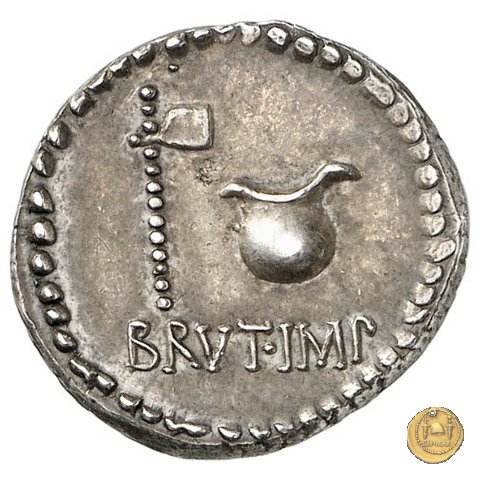 508/2 - denario M. Iunius Brutus / L. Plaetorius Cestianus 43-42 BC (Itinerante con Brutus)