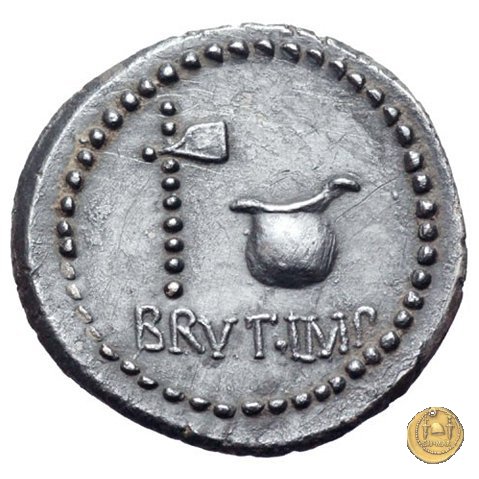 508/2 - denario M. Iunius Brutus / L. Plaetorius Cestianus 43-42 BC (Itinerante con Brutus)