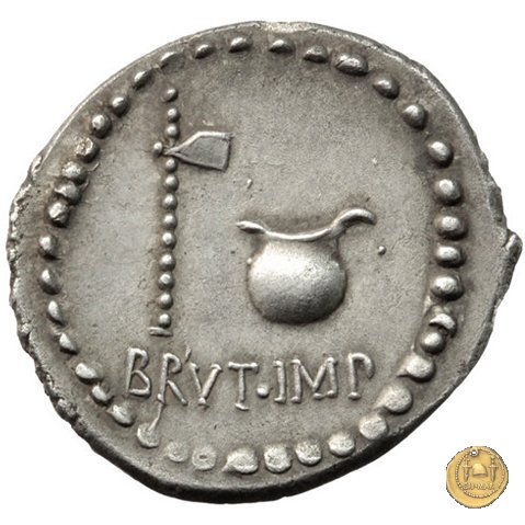 508/2 - denario M. Iunius Brutus / L. Plaetorius Cestianus 43-42 BC (Itinerante con Brutus)