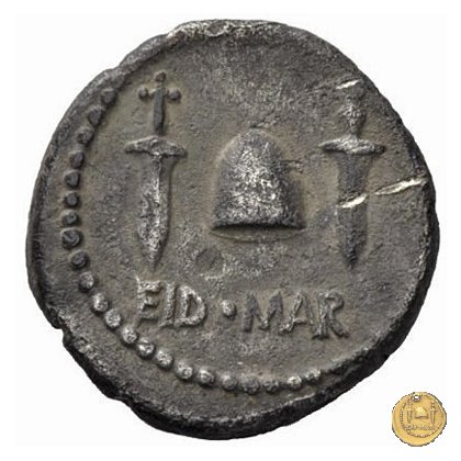 508/3 - denario M. Iunius Brutus / L. Plaetorius Cestianus 43-42 BC (Itinerante con Brutus)