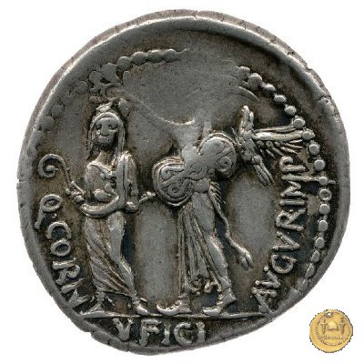 509/4 - denario Q. Cornuficius 42 BC (Africa)