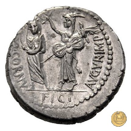 509/5 - denario Q. Cornuficius 42 BC (Africa)