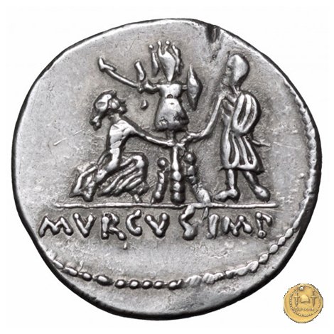 510/1 - denario L. Staius Murcus 42-41 BC (Itinerante con Staius)