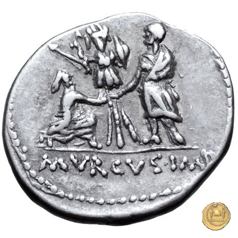 510/1 - denario L. Staius Murcus 42-41 BC (Itinerante con Staius)