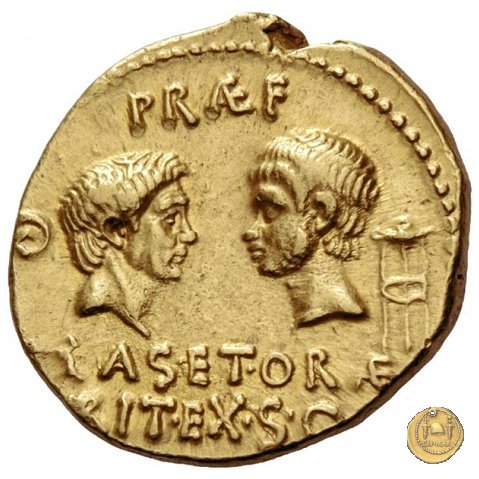 511/1 - aureo Sex. Pompeius Magnus Pius 42-40 a.C. (Sicilia)
